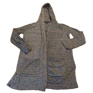Barefoot Dreams Sweater Cardigan Womens XS Blue Cozychic Ultra Lite Hooded